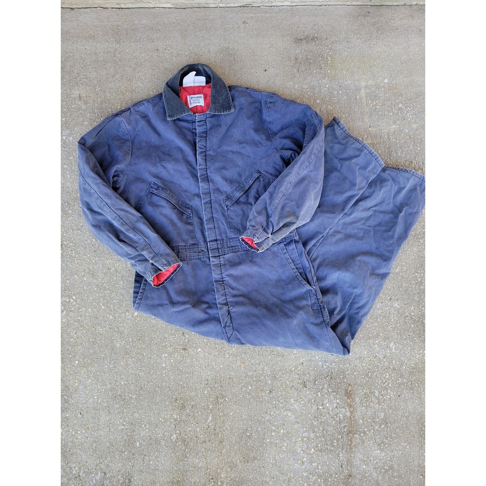 Vintage Navy Walls Zero Zone Red Insulated Outerwear Coverall Large 42-44